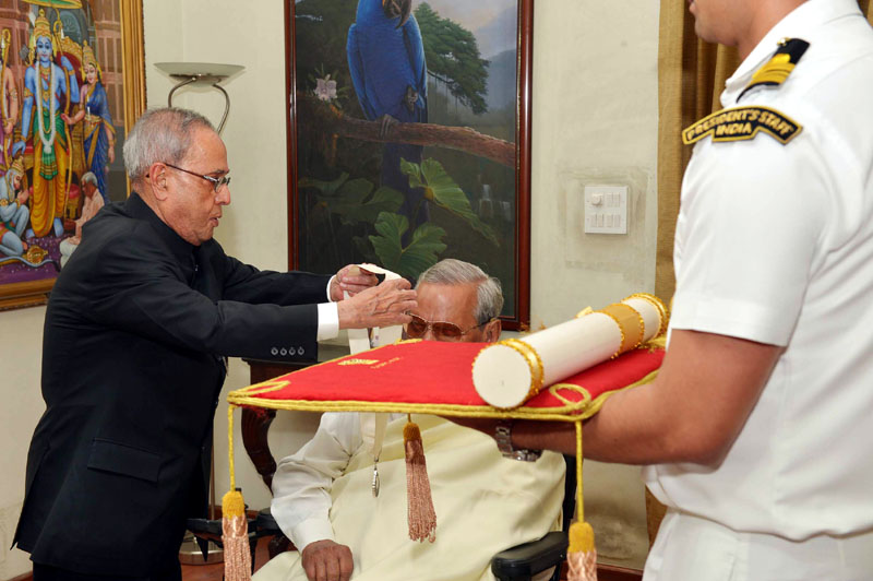 President of India Confers Bharat Ratna on Shri Atal Bihari Vajpayee