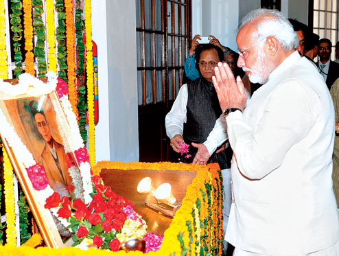 PM Narendra Modi, has paid tributes to Veer Savarkar on his birth anniversary