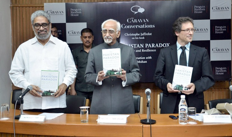 Mohd. Hamid Ansari releasing a book titled ‘The Pakistan Paradox Instability and Resilience