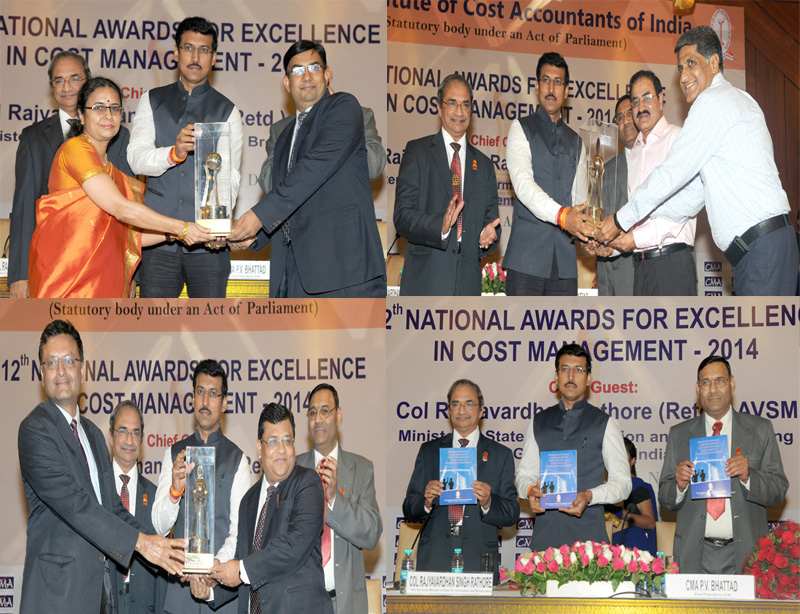12th National Awards for Excellence in Cost Management-2014